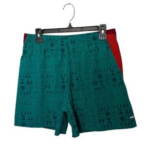 Janji Shorts Mens Medium Green Brief Lined Performance Running Jogging Outdoor